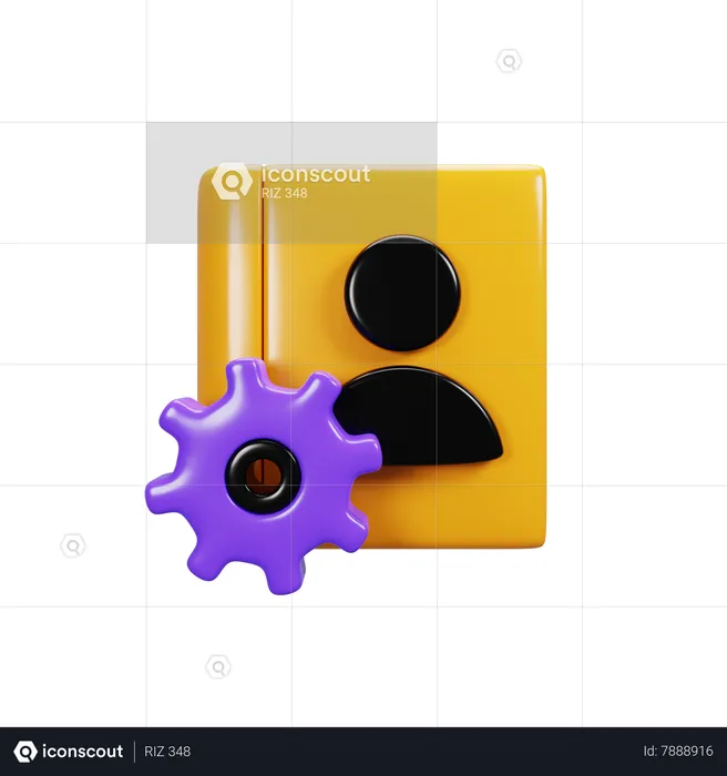 Configuração de contato  3D Icon