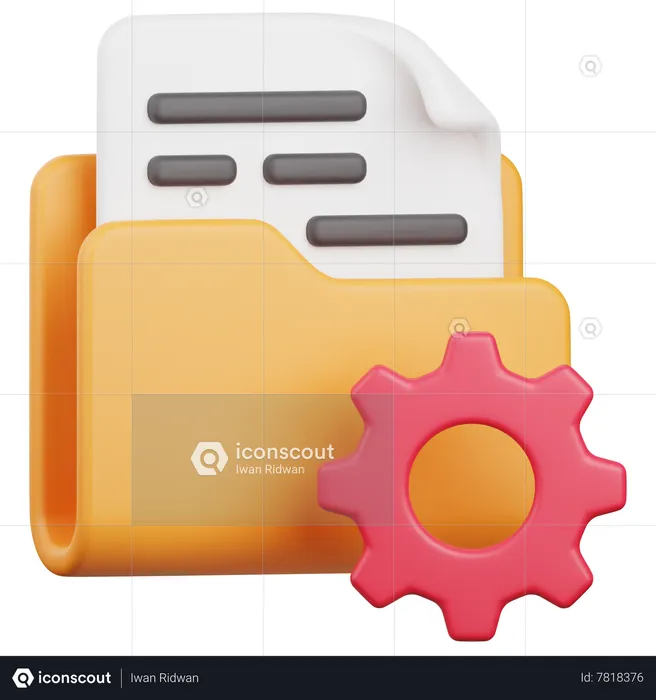 Configuração de pasta  3D Icon