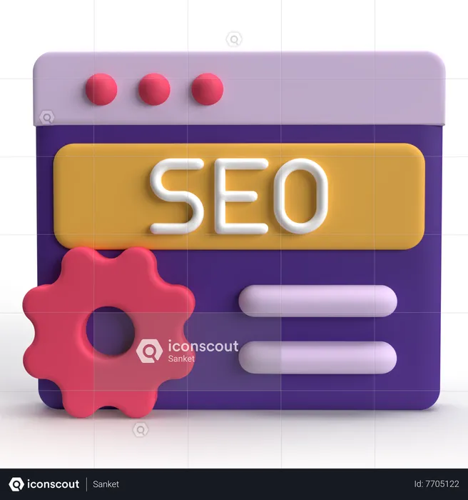 Configuração de SEO  3D Icon