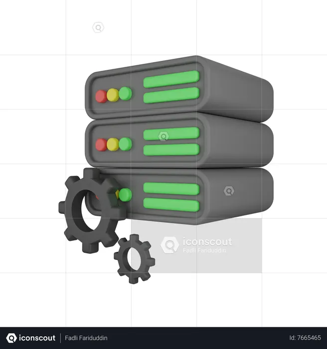 Configuração do servidor  3D Icon