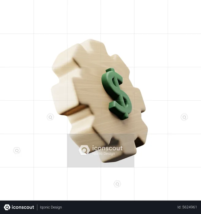 Cenário financeiro  3D Icon