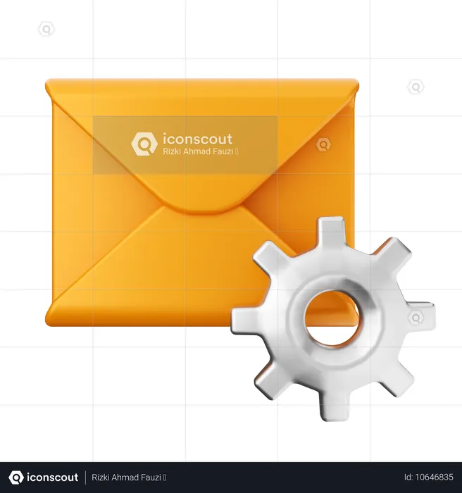 Configurando mensagem de e-mail  3D Icon