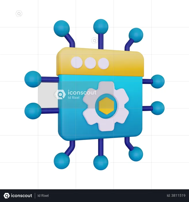 Configuração nft  3D Illustration