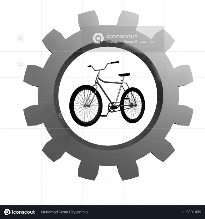 Configuración de bicicleta  3D Icon