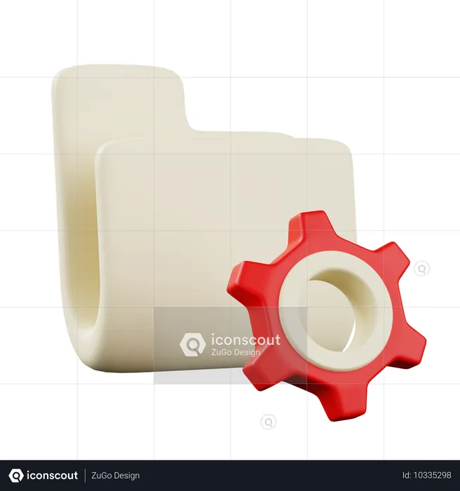 Configuración de carpeta  3D Icon