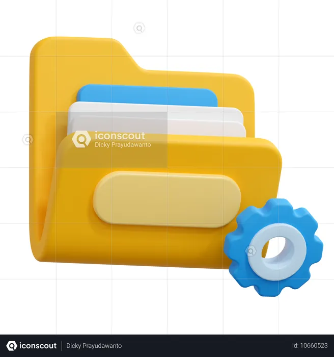 Configuración de carpeta  3D Icon