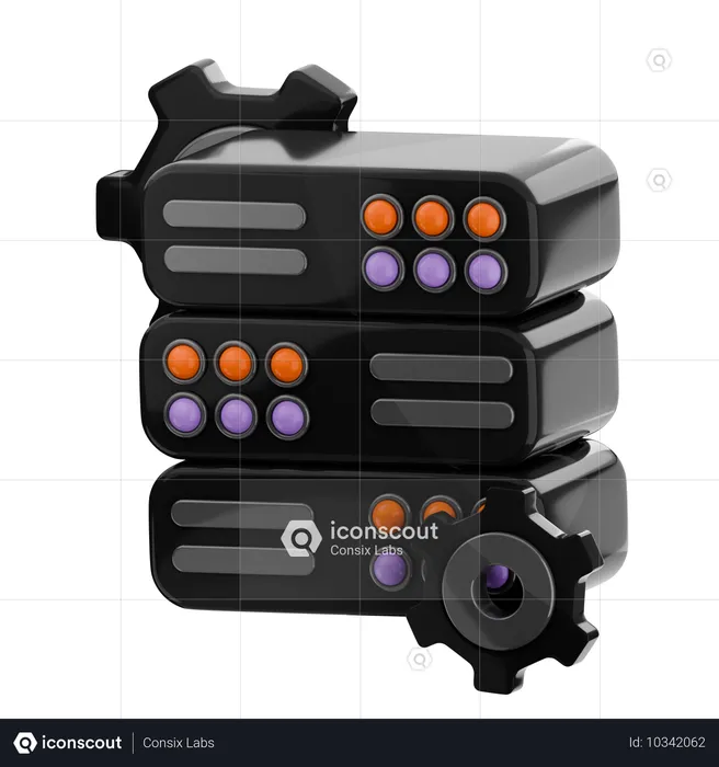 Configuración de datos  3D Icon