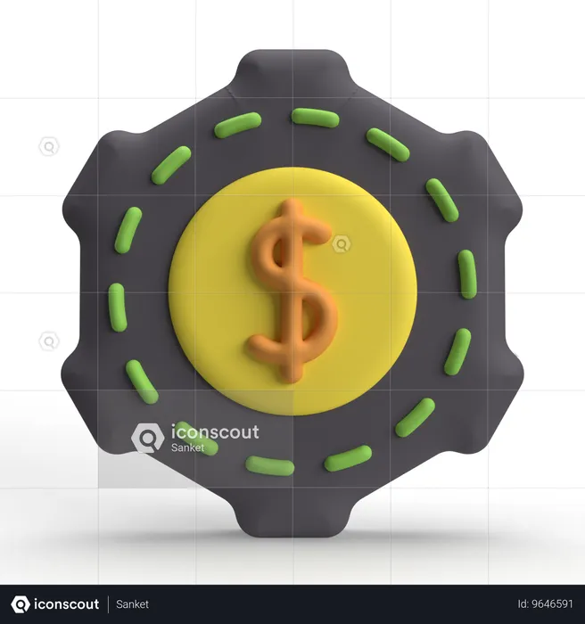 Ajuste de dinero  3D Icon