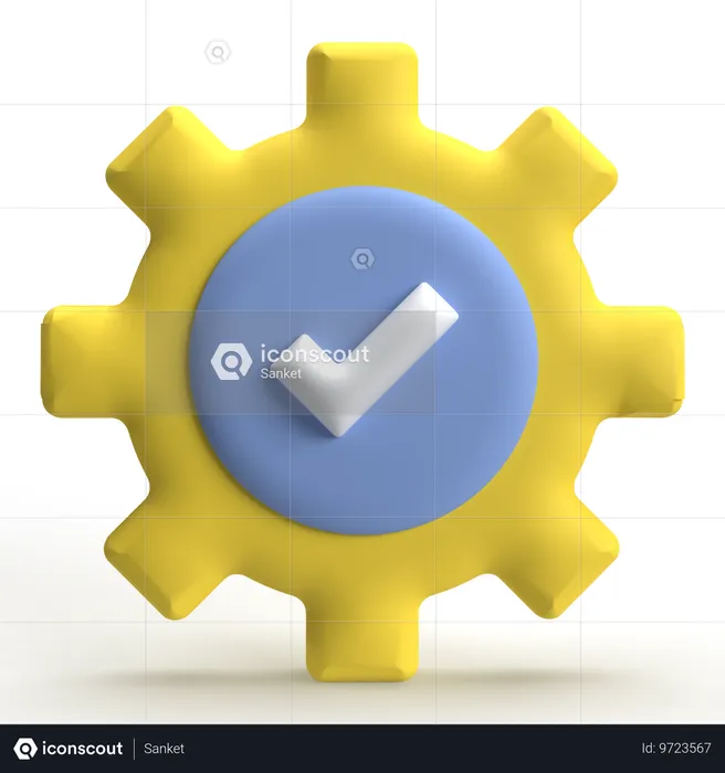 Comprobar configuración  3D Icon