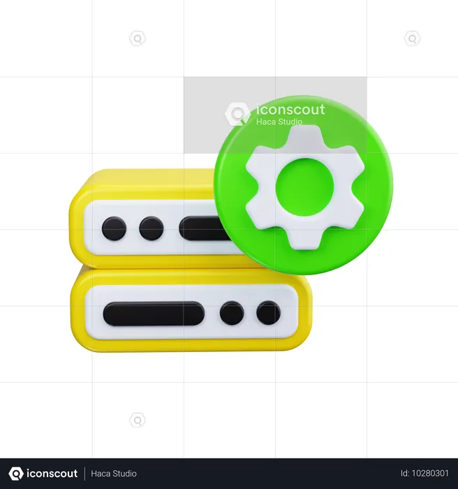 Configuración del servidor  3D Icon