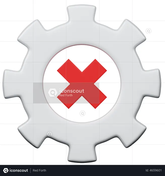 Configuración de rechazo  3D Icon