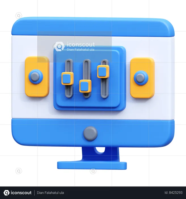 Configuración web  3D Icon