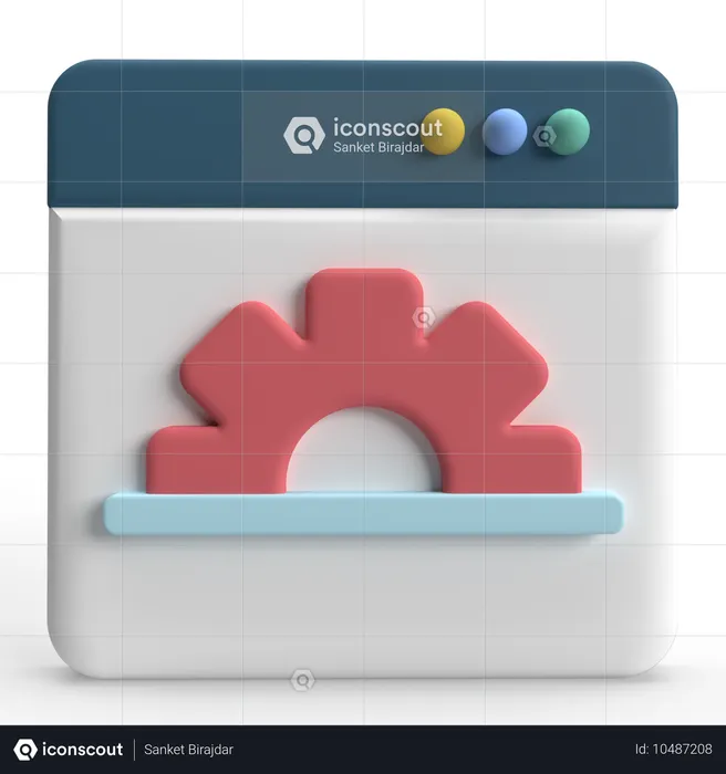 Configuración web  3D Icon