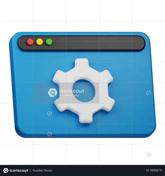 Configuración web  3D Icon