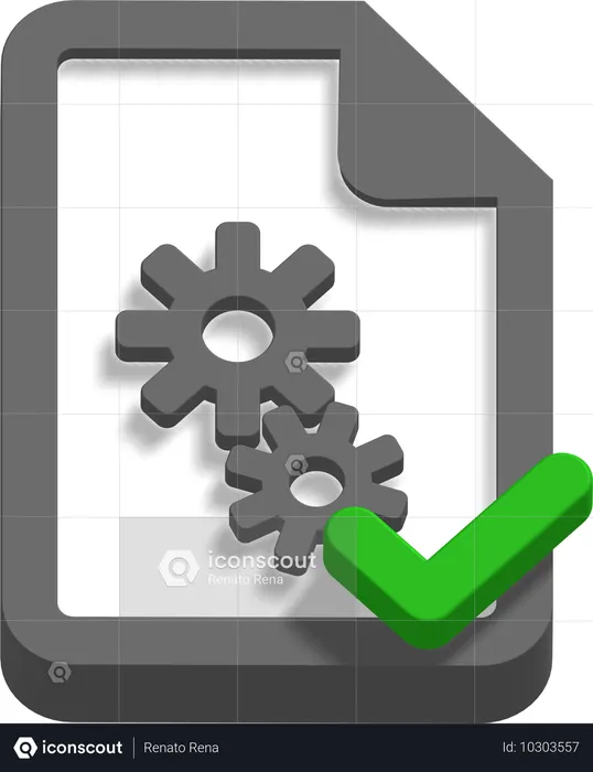 Arquivo de configurações verificado  3D Icon