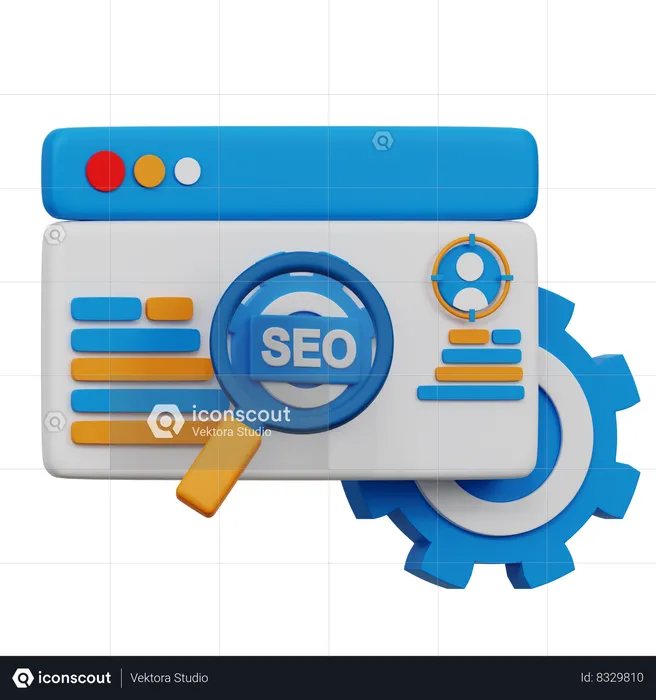 Configurações de SEO  3D Icon