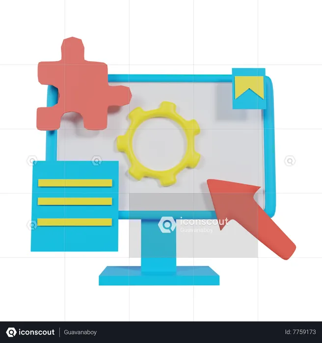 Configuration  3D Icon