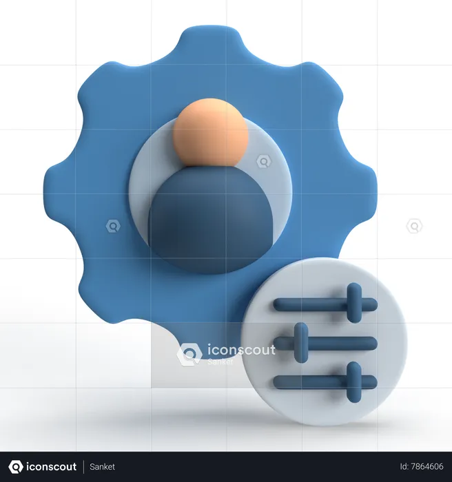 Configuration  3D Icon