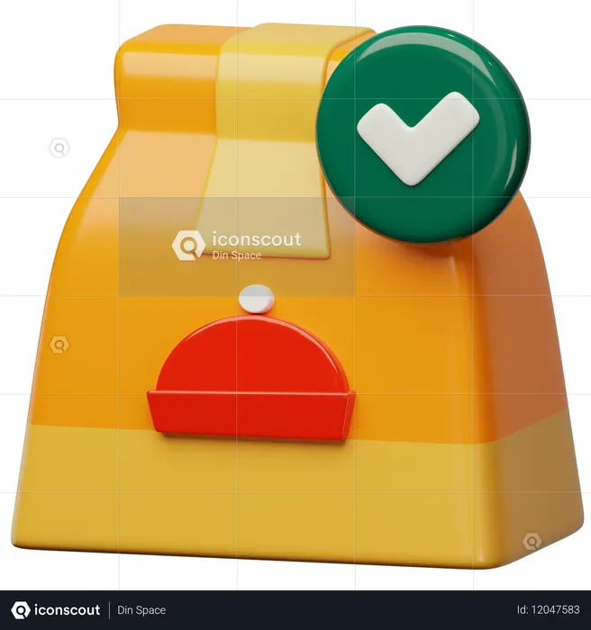 Confirm Food Order  3D Icon