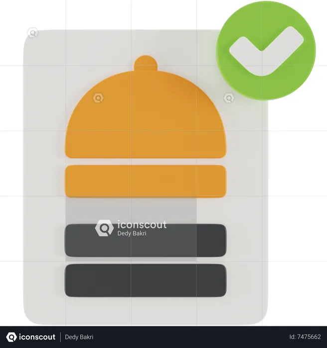 Confirm Order  3D Icon