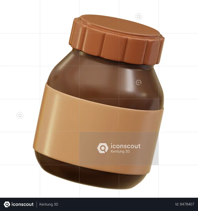 Confiture de chocolat  3D Icon