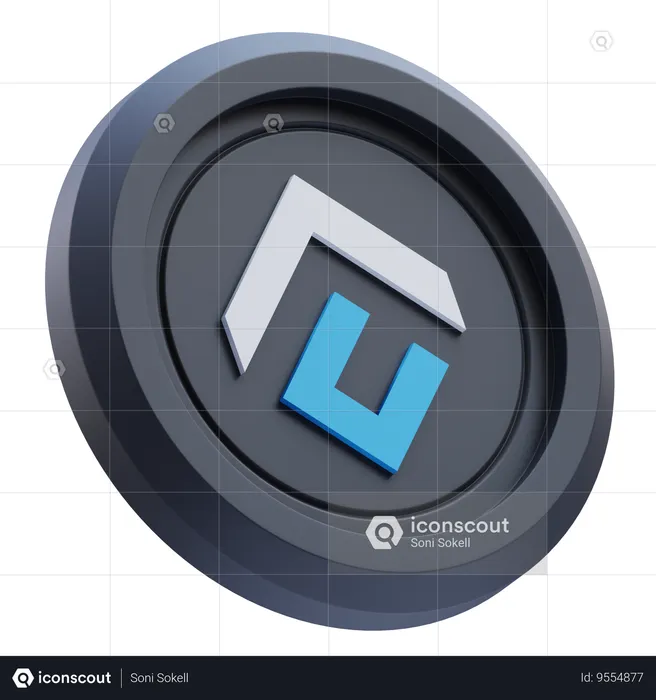 Conflux Cryptocurrency  3D Icon