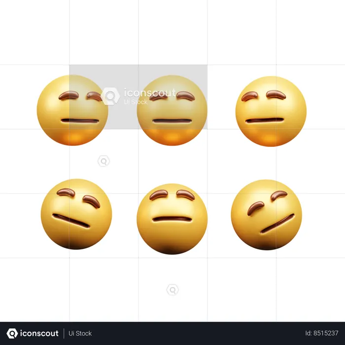 Emoji confus Emoji 3D Icon