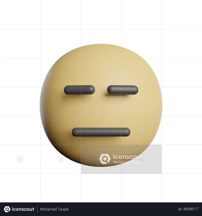 Confuse Emoji 3D Icon