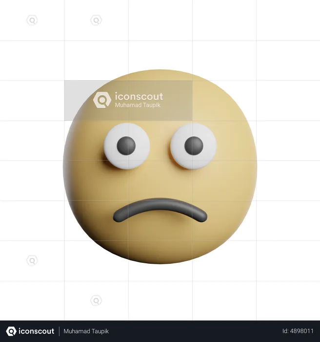 Confused Emoji 3D Icon