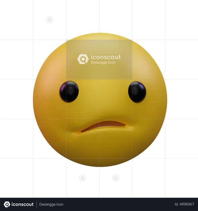 Confused Emoji 3D Icon