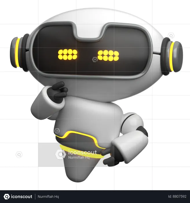 Confused Robot  3D Icon