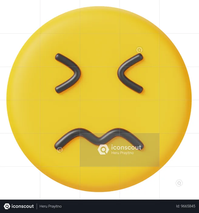 Confuso Emoji 3D Icon