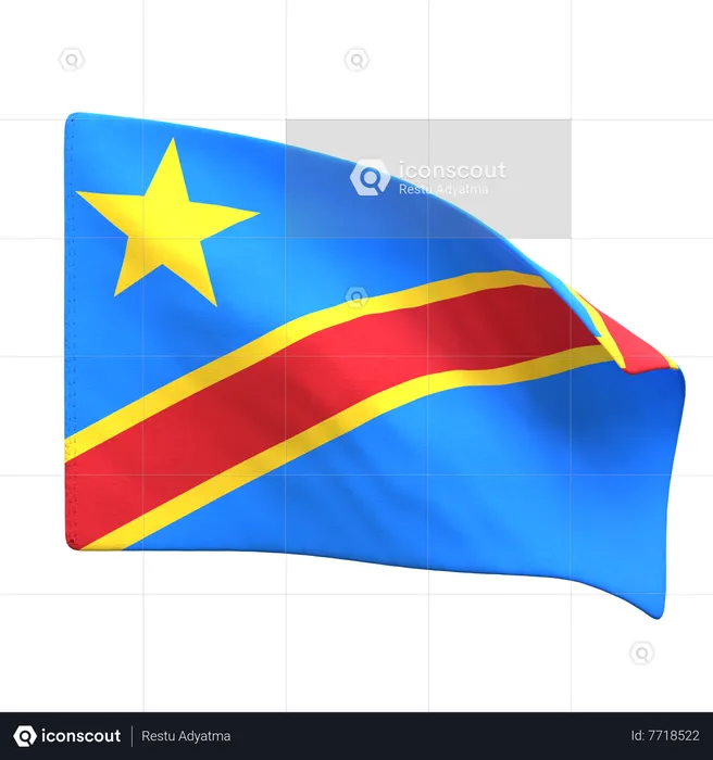 Congo Flag Flag 3D Icon