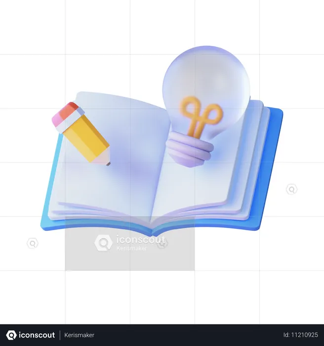 Conhecimento  3D Icon