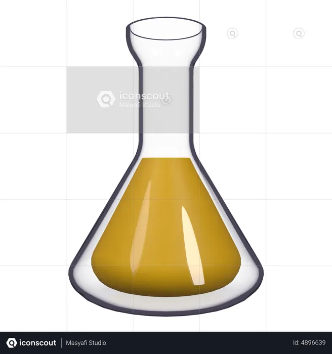 Conical Flask  3D Icon