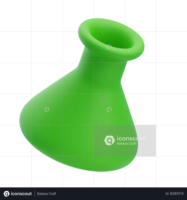 Conical Flask  3D Icon