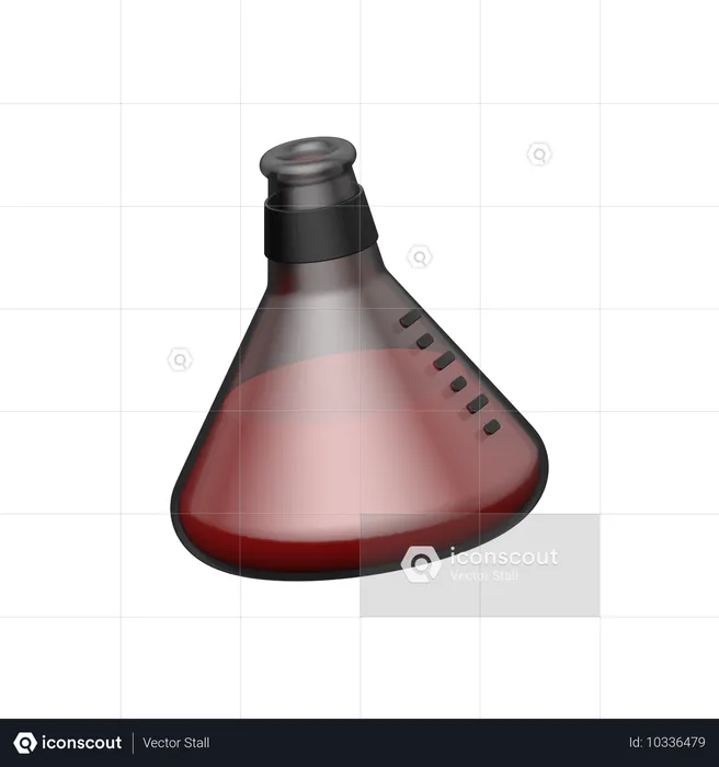 Conical Flask  3D Icon