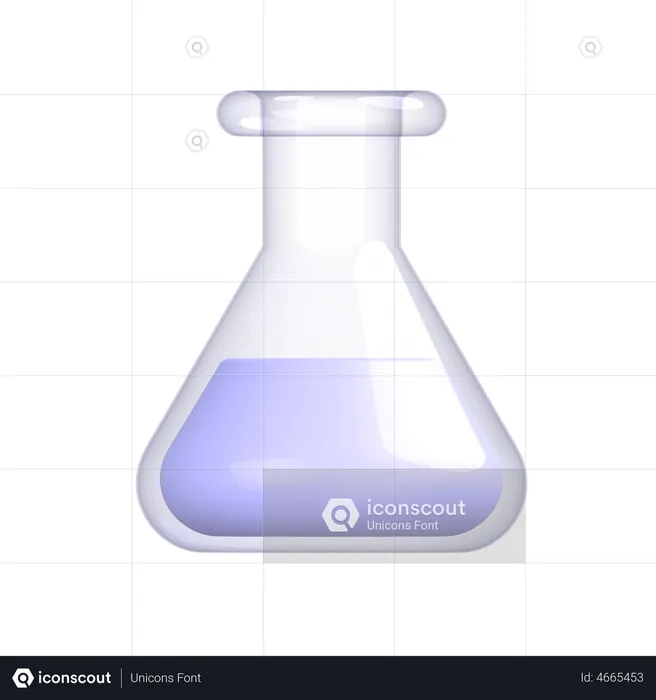 Conical Flask  3D Icon