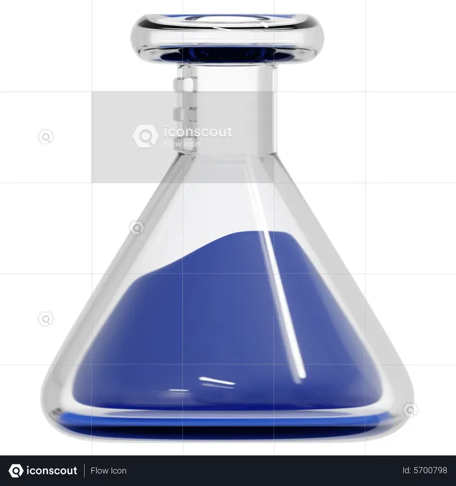 Conical Flask  3D Icon