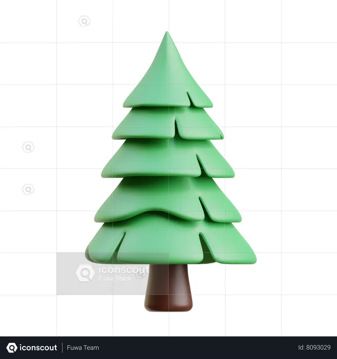 Conifer Tree  3D Icon