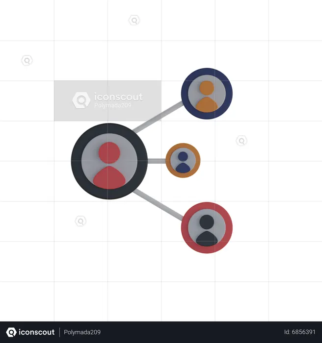 Connections  3D Icon