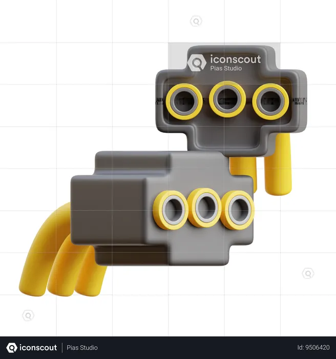 Connector  3D Icon