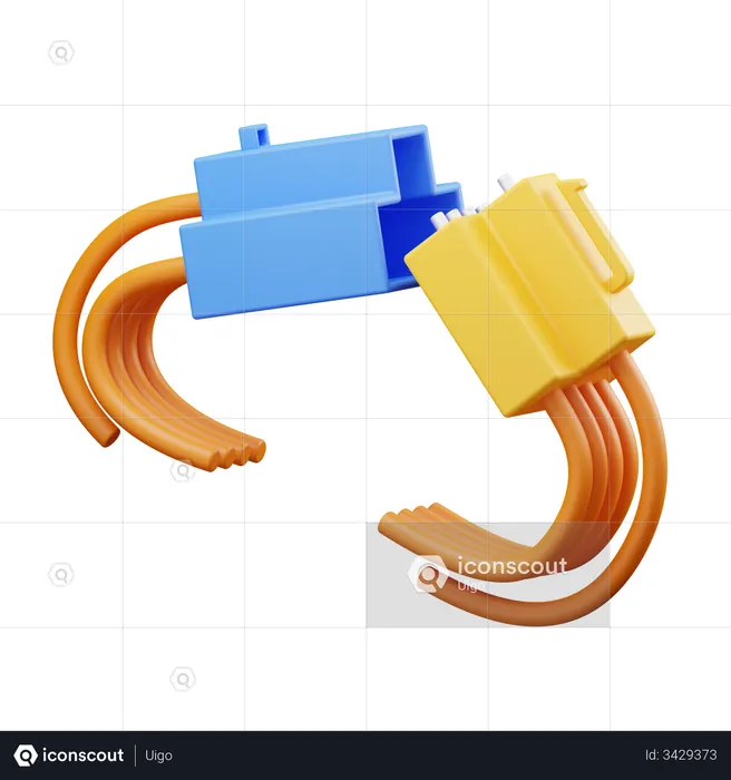 Connector  3D Illustration