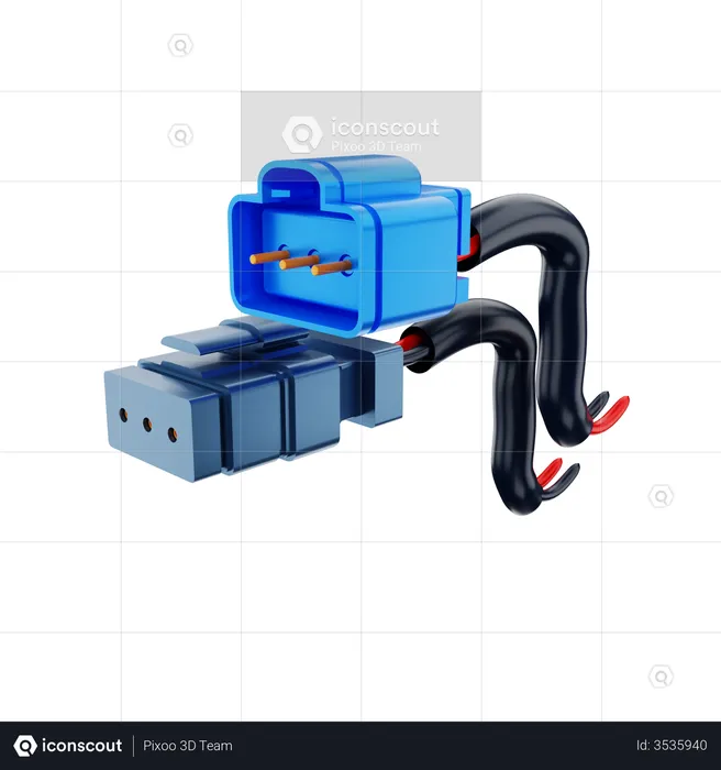 Connector Cable  3D Illustration