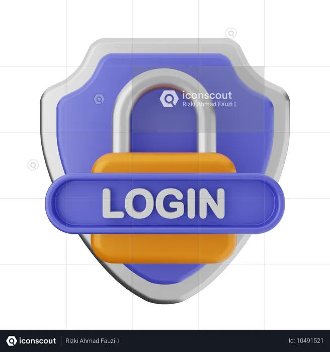 Protection de connexion  3D Icon