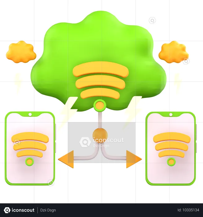 Connexion intelligente  3D Icon