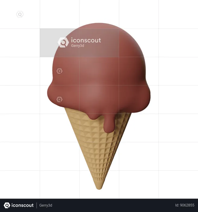 Cucurucho de helado  3D Icon