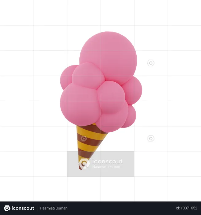 Cucurucho de helado  3D Icon