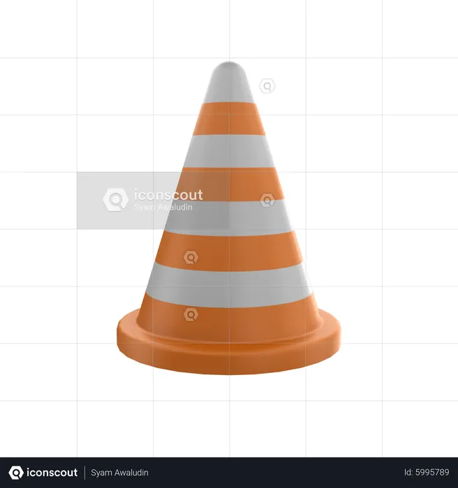 Cono de trafico  3D Icon