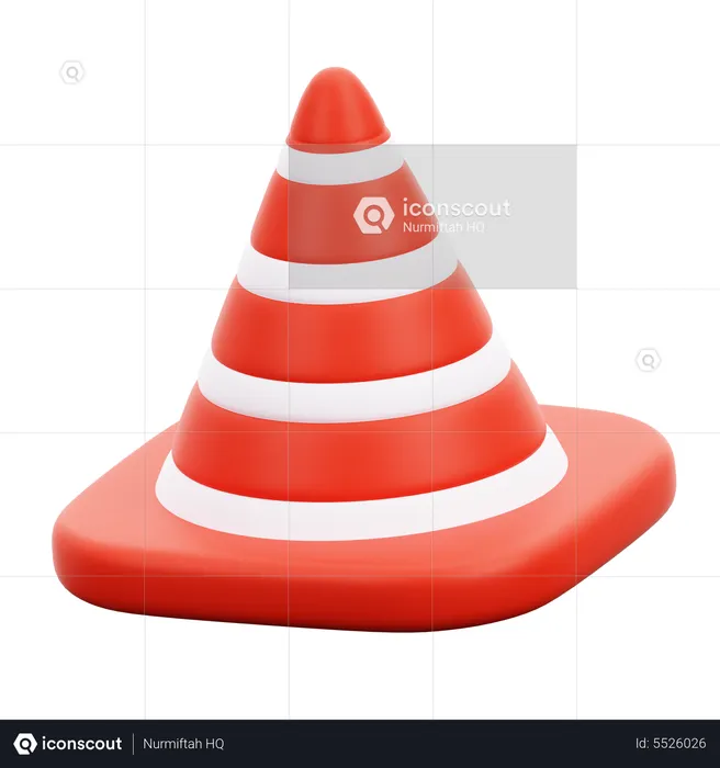 Cono de trafico  3D Icon